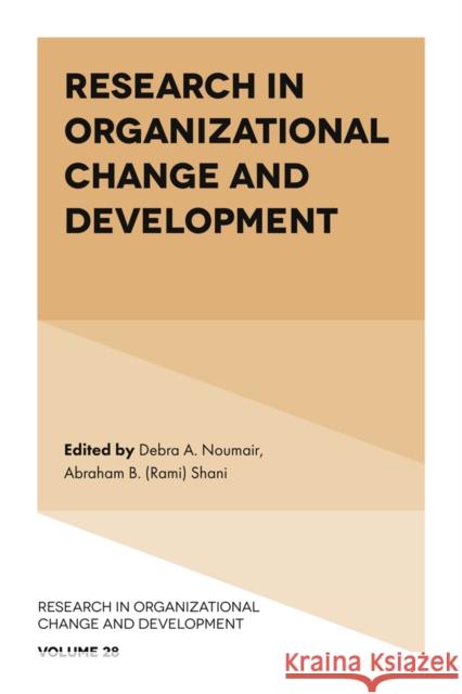 Research in Organizational Change and Development  9781839090844 Emerald Publishing Limited - książka