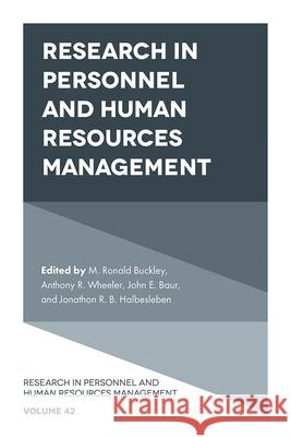 Research in Personnel and Human Resources Management  9781837978908  - książka