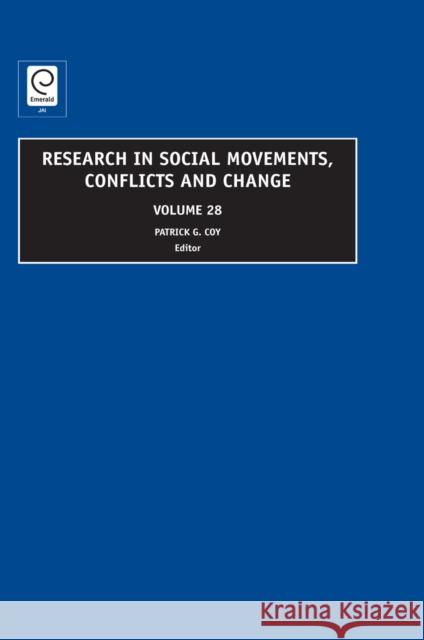 Research in Social Movements, Conflicts and Change Patrick G Coy 9781846638923  - książka