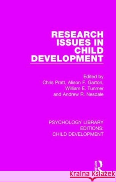 Research Issues in Child Development  9781138501010 Taylor and Francis - książka