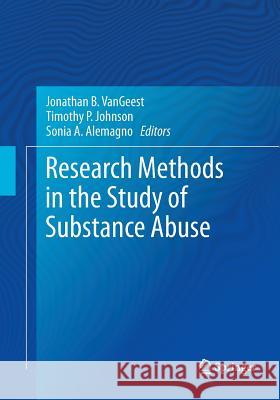 Research Methods in the Study of Substance Abuse  9783319857954 Springer - książka