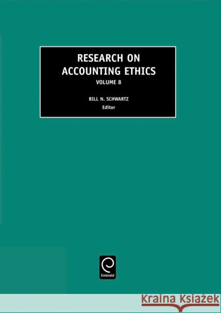 Research on Accounting Ethics Bill N. Schwartz 9780762309009 Emerald Publishing Limited - książka