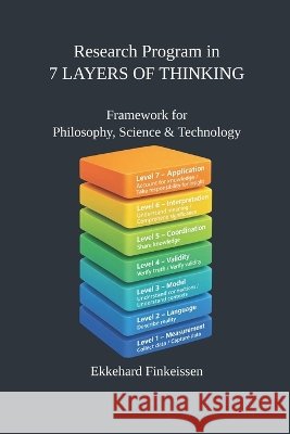 Research Program in 7 LAYERS OF THINKING: Framework for Philosophy, Science & Technology Finkeissen, Ekkehard 9798191313450 Independently Published - książka