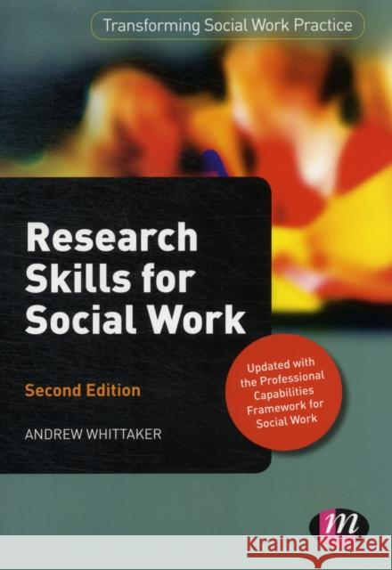 Research Skills for Social Work Andrew Whittaker 9780857259271 SAGE Publications Ltd - książka