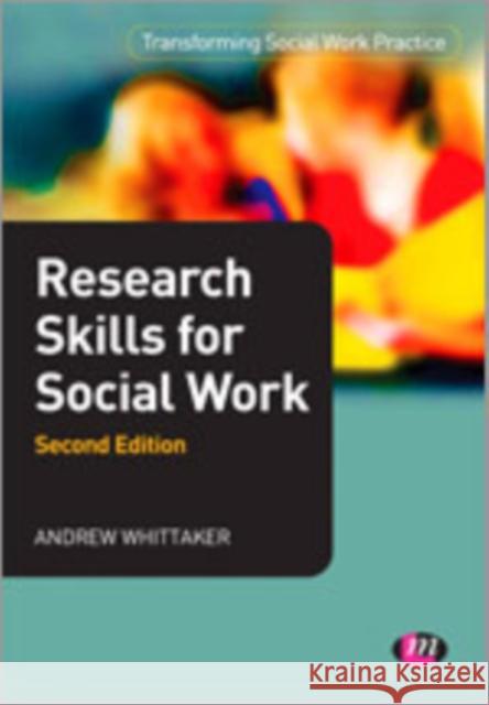 Research Skills for Social Work Andrew Whittaker 9781446257067 Learning Matters - książka