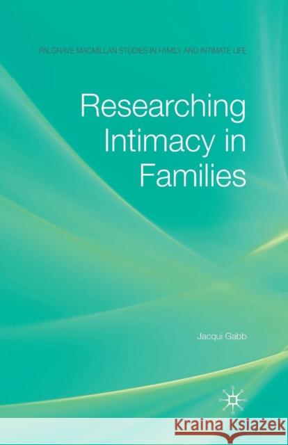 Researching Intimacy in Families    9781349358007 Palgrave Macmillan - książka