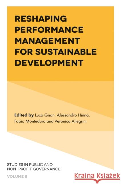 Reshaping Performance Management for Sustainable Development  9781837973057 Emerald Publishing Limited - książka
