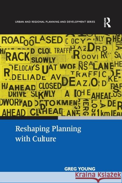 Reshaping Planning with Culture Greg Young 9781138262317 Routledge - książka