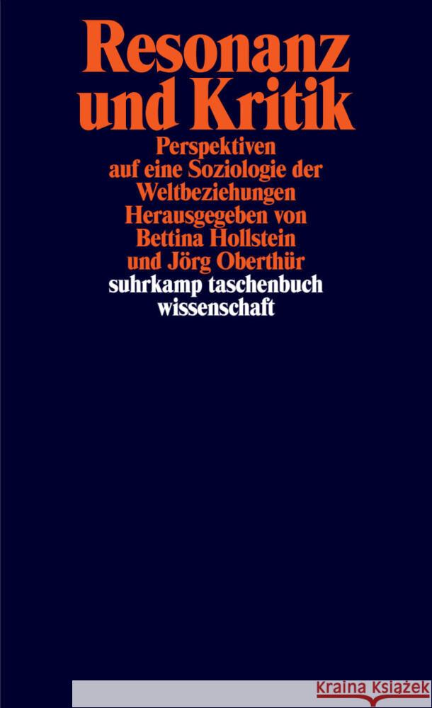 Resonanz und Kritik  9783518300459 Suhrkamp - książka