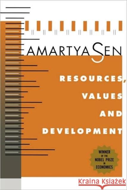 Resources, Values, and Development: Expanded Edition Sen, Amartya 9780674765269 Harvard University Press - książka