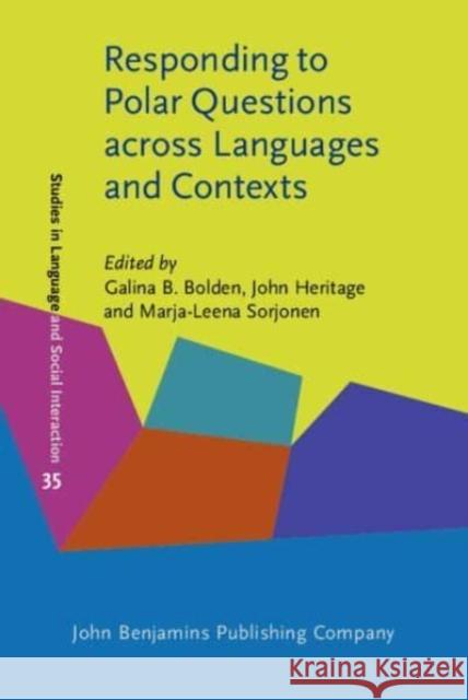 Responding to Polar Questions across Languages and Contexts  9789027214324 John Benjamins Publishing Company - książka