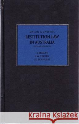 Restitution Law in Australia Keith Mason 9780409320787  - książka