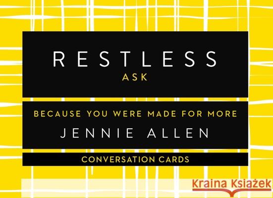 Restless Conversation Card Deck: Because You Were Made for More Jennie Allen 9780849922824 Thomas Nelson - książka