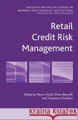 Retail Credit Risk Management Elena Beccalli 9781137006752  - książka