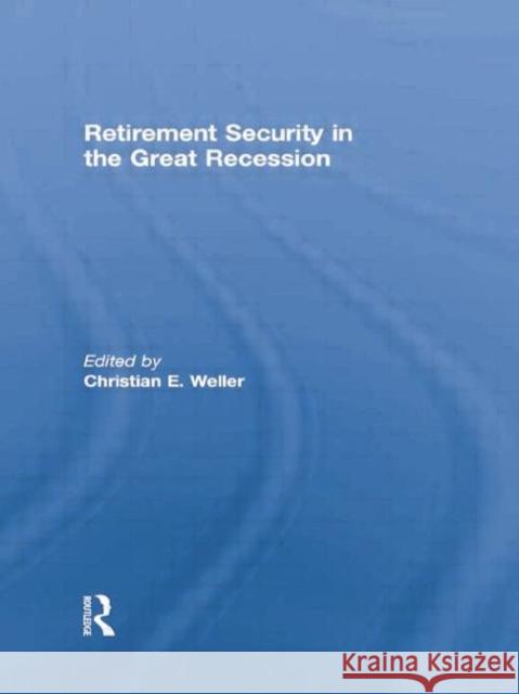 Retirement Security in the Great Recession  9781138880368 Taylor and Francis - książka