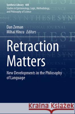 Retraction Matters  9783031660832 Springer International Publishing - książka
