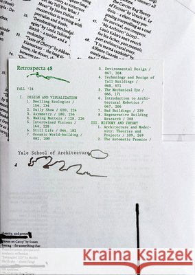 Retrospecta 48 Ayusha Ariana Taesha Aurora Rize Bahbah 9781638401964 Yale School of Architecture - książka