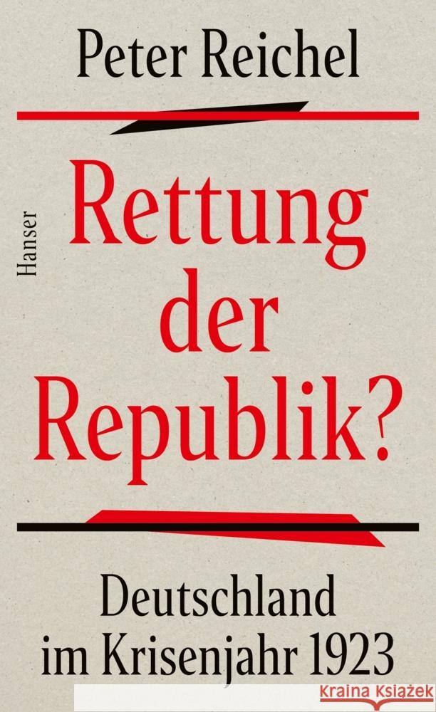 Rettung der Republik? Reichel, Peter 9783446274198 Hanser - książka