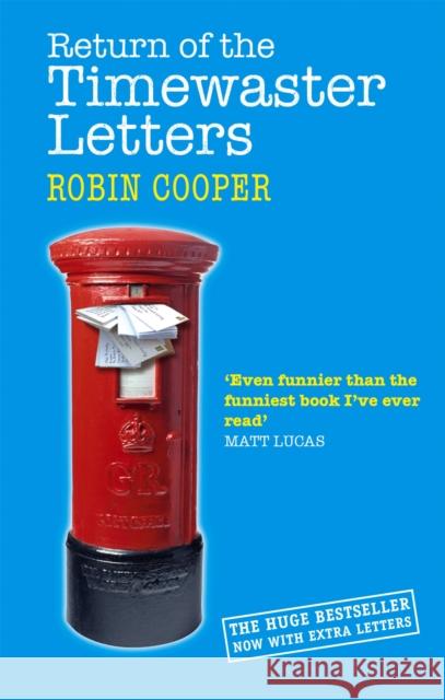 Return Of The Timewaster Letters Robin Cooper 9780751539424  - książka