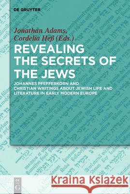 Revealing the Secrets of the Jews No Contributor 9783110522549 de Gruyter - książka