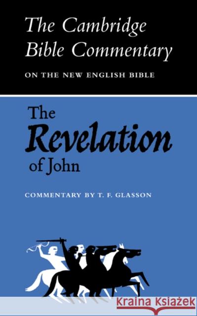 Revelation to John Glasson, T. F. 9780521092562 Cambridge University Press - książka