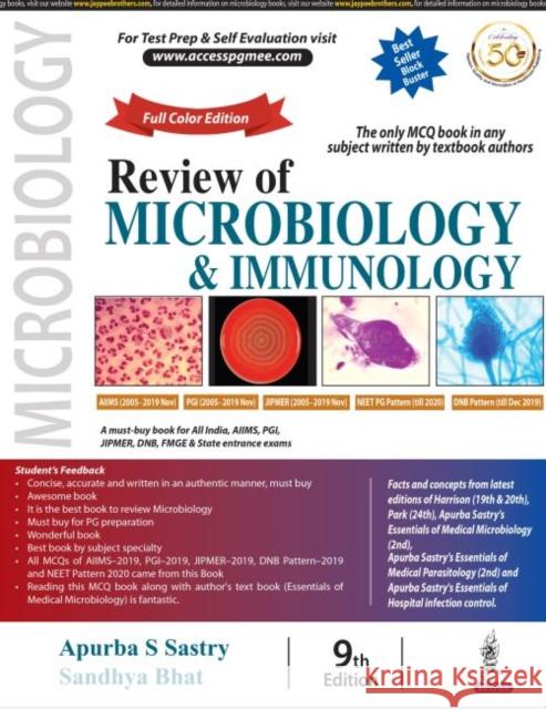 Review of Microbiology & Immunology Apurba S. Sastry Sandhya Bhat  9789390020539 Jaypee Brothers Medical Publishers - książka