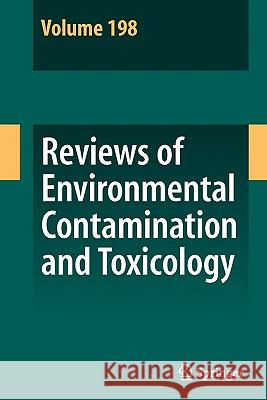 Reviews of Environmental Contamination and Toxicology 198 David M. Whitacre 9781441918789 Springer - książka