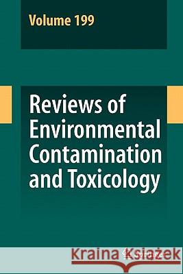 Reviews of Environmental Contamination and Toxicology 199 Springer 9781441935403 Springer - książka