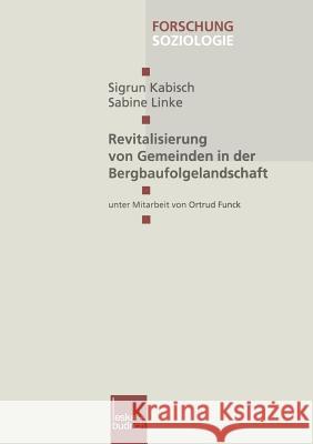 Revitalisierung Von Gemeinden in Der Bergbaufolgelandschaft Sigrun Kabisch Sabine Linke 9783810027689 Vs Verlag Fur Sozialwissenschaften - książka