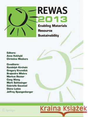 Rewas 2013: Enabling Materials Resource Sustainability Kvithyld, Anne 9783319839752 Springer - książka