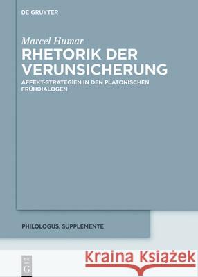 Rhetorik der Verunsicherung Humar, Marcel 9783110500011 de Gruyter - książka