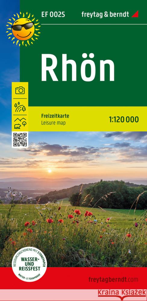 Rhon Mountains Leisure Map: 1:120,000  9783707923216 Freytag-Berndt - książka