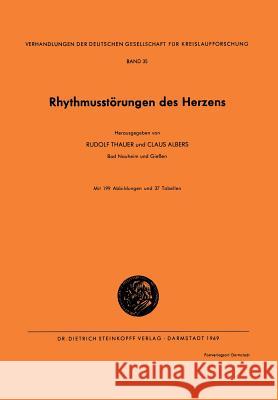 Rhythmusstörungen Des Herzens Thauer, Rudolf 9783798503076 Not Avail - książka