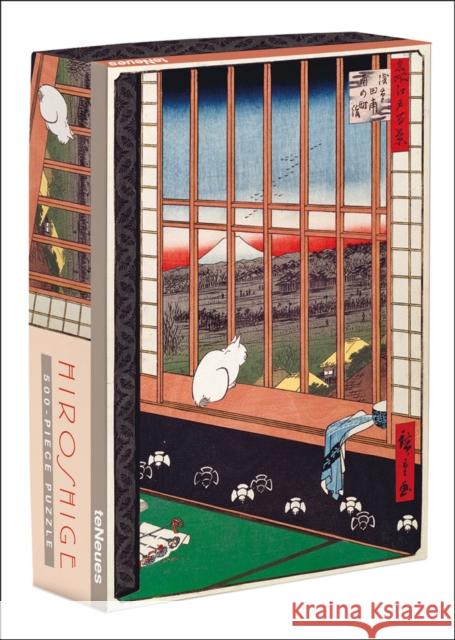 Ricefields and Torinomachi Festival by Hiroshige 500-Piece Puzzle Utagawa Hiroshige 9781623258900 teNeues Calendars & Stationery GmbH & Co. KG - książka