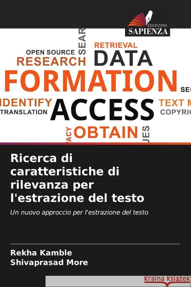 Ricerca di caratteristiche di rilevanza per l'estrazione del testo Rekha Kamble Shivaprasad More 9786207407552 Edizioni Sapienza - książka