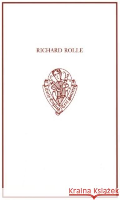 Richard Rolle: Uncollected Prose and Verse, with Related Northern Texts Richard Rolle Ralph Hanna 9780199236145 Oxford University Press, USA - książka