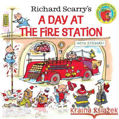 Richard Scarry's a Day at the Fire Station Richard Scarry Huck Scarry 9780307105455 Golden Books - książka