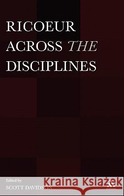 Ricoeur Across the Disciplines Scott Davidson 9780826438461  - książka