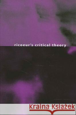 Ricoeur's Critical Theory David M. Kaplan 9780791456958 State University of New York Press - książka
