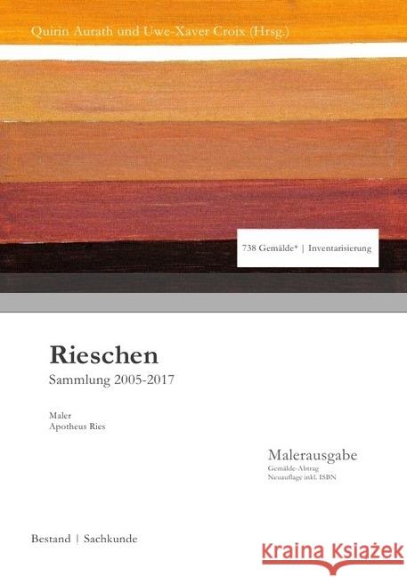 Rieschen : Sammlung 2005-2017 - Bestand Croix, Uwe-Xaver 9783746722832 epubli - książka