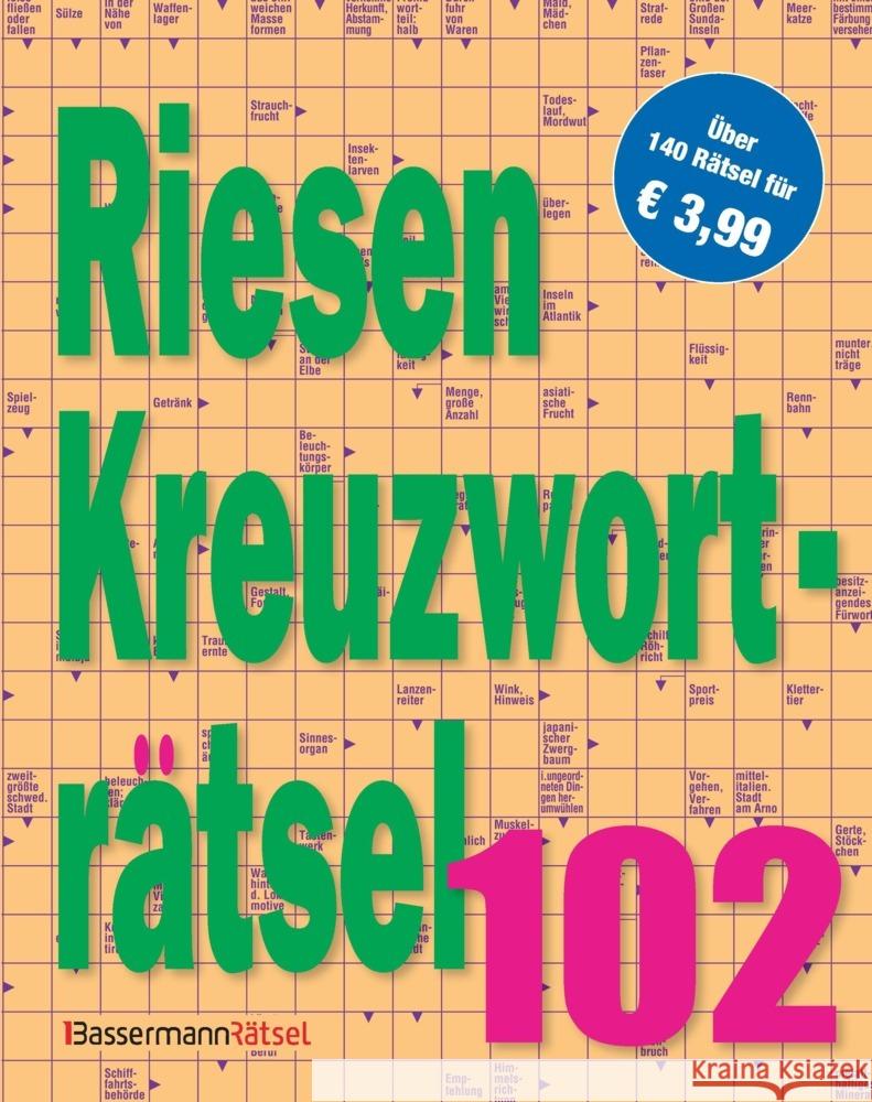 Riesen-Kreuzworträtsel 102 Krüger, Eberhard 9783809450689 Bassermann - książka