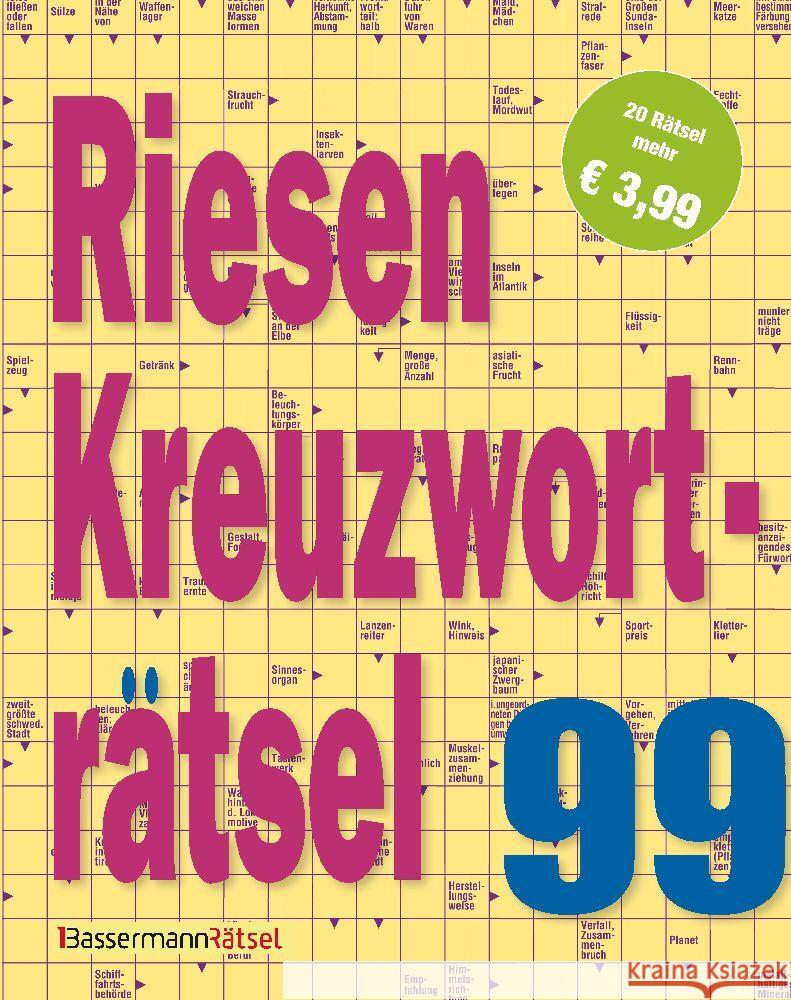 Riesen-Kreuzworträtsel 99 Krüger, Eberhard 9783809448471 Bassermann - książka