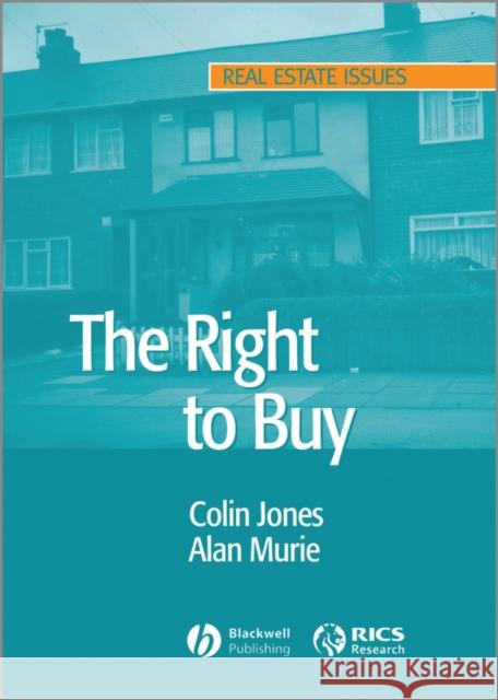 Right to Buy Jones, Colin 9781405131971 BLACKWELL PUBLISHING LTD - książka