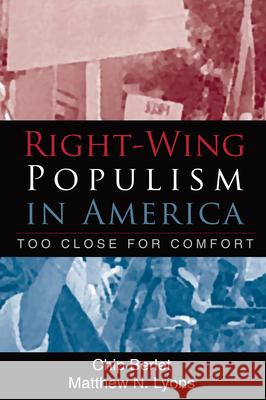 Right-Wing Populism in America: Too Close for Comfort Berlet, Chip 9781572305625 Guilford Publications - książka