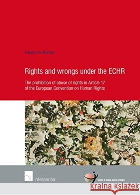 Rights and Wrongs Under the Echr: The Prohibition of Abuse of Rights in Article 17 of the European Convention on Human Rightsvolume 78 de Morree, Paulien 9781780684185 Intersentia Ltd - książka