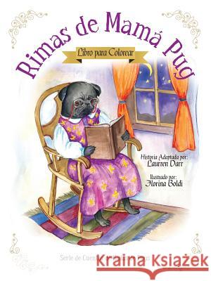 Rimas de Mamá Pug - Libro Para Colorear Laurren Darr 9781943356171 Left Paw Press, LLC - książka