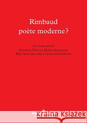 Rimbaud po?te moderne ? Giovanni Dotoli ?ric Sivry Jocelyne Verguin 9782705694418 Hermann - książka