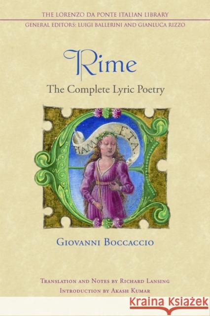Rime: The Complete Lyric Poetry Richard Lansing 9781487565145 University of Toronto Press - książka