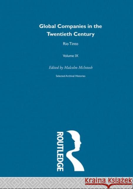Rio Tinto:Global Comp 20th  V9 M. McIntosh 9780415181198 Routledge - książka