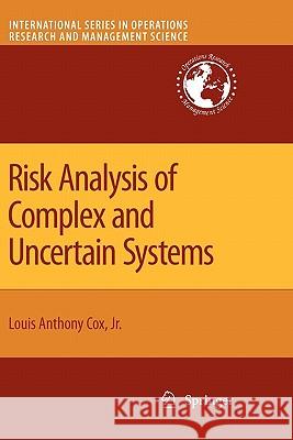 Risk Analysis of Complex and Uncertain Systems Springer 9781441947031 Springer - książka